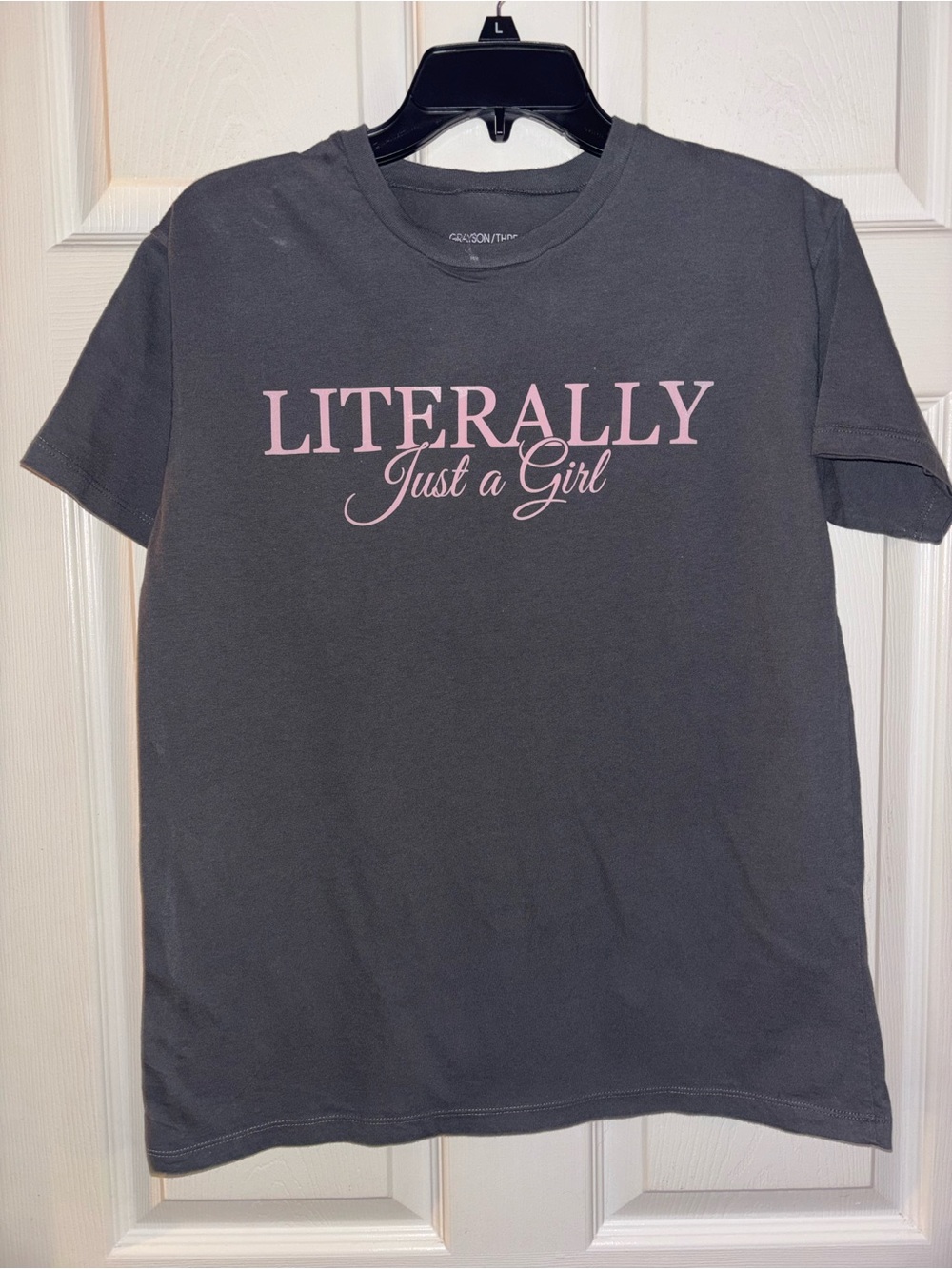 Grayson Threads Dark Gray Tee with White Print